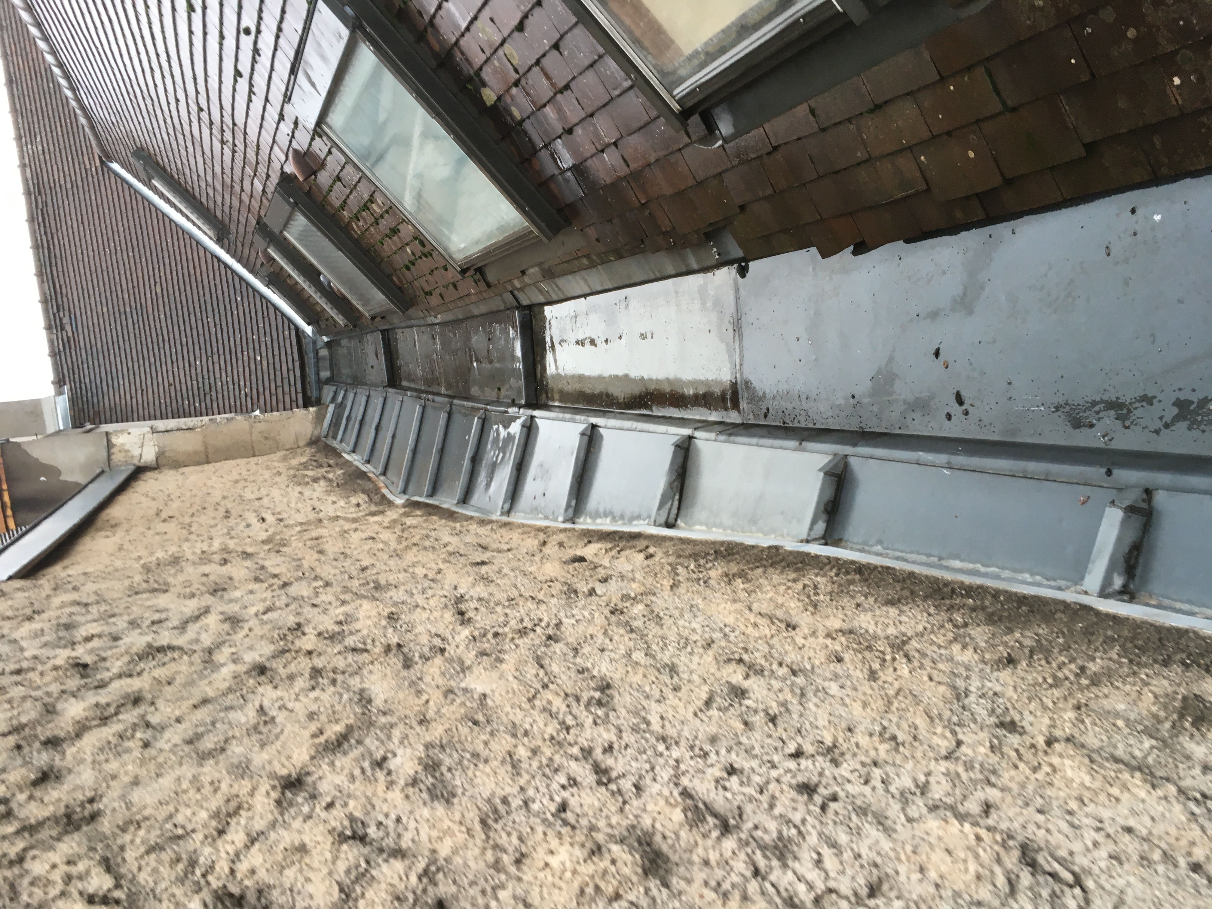 Avant - Réfection complète de toiture — 22 rue de la Préfecture, Dijon